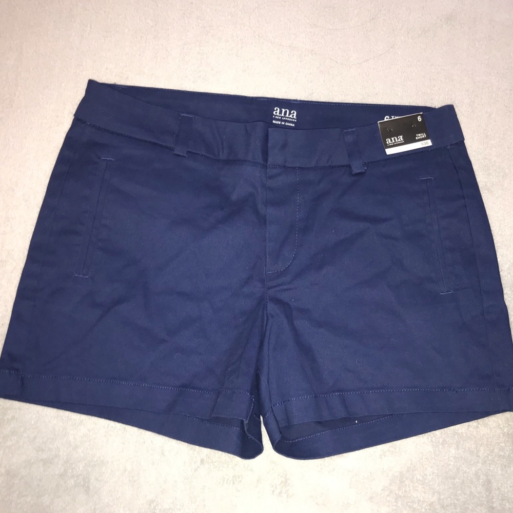 blue or black shorts
